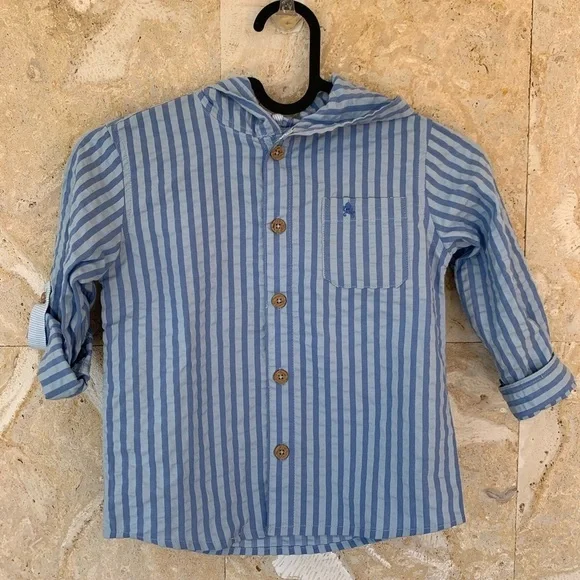 Tommy Bahama Kids Button Down and Hoddie Casual Shirt - Picture 6 of 10
